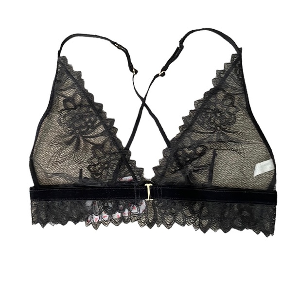 Free People Amelia Lace Bralette in Black - Picture 3 of 8
